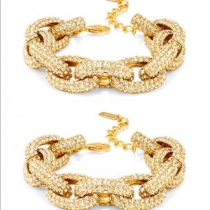 BaubleBar Large Pave Links Bracelet. Excellent!